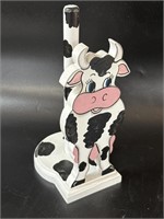 13” Cow Paper Towel Holder