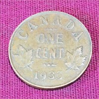 1935 Canada One Cent Coin