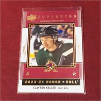 2023 UD Clayton Keller Superstar NHL Hockey Card