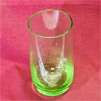 Tall Green Drinking Glass (Vintage) (5" Tall)