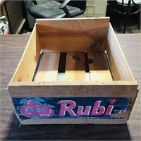 Decco Rubi Tomatoes Wooden Crate (Vintage)