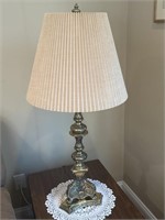 Brass Lamp 38”-Doily NOT Included