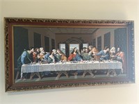 Hand painted Oil on Hard Board “Last Supper” 35