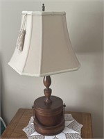 27” Bucket Style Lamp-Doily NOT Included