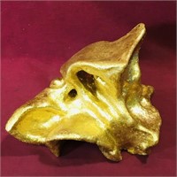 Gold-Painted Inner Ear Canal Sculpture