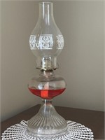 19” Vintage Oil Lamp-Doily NOT Included