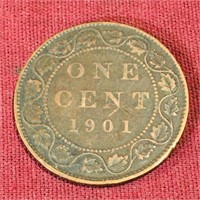 1901 Canada One Cent Coin