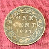 1897 Canada One Cent Coin