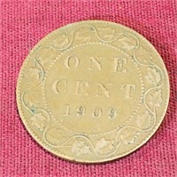 1909 Canada One Cent Coin