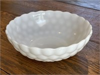 Anchor Hocking Milk Glass Bubble Serving Bowl
