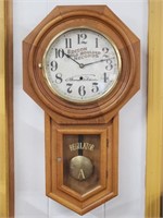 Edison Wall Clock 29"H w/key & pendulum