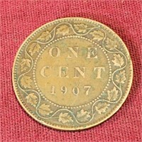 1907 Canada One Cent Coin