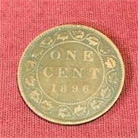 1896 Canada One Cent Coin