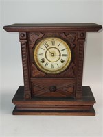 Pre 1900s Mantle Clock 12.5"L x 5.25"W x 13.5"H
