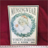 Munsingwear Fashions Tin Sign (Reproduction)