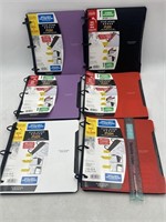 NEW Lot of 6- Five Star 1" Hybrid Notebook