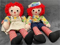 Collector's Raggedy Ann and Andy ragdolls