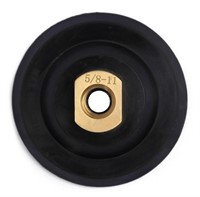 4 Inch Rubber Backer Pad with Arbor 5/8'-11