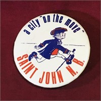 Saint John NB Button (Vintage)