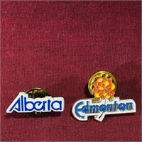 Alberta & Edmonton Pins (Vintage)