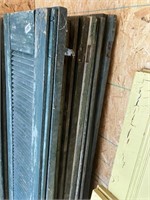 Pr. full louvered exterior  shutters (6 x bid)