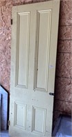 Apprx. 8' x 34" 4-panel wood door