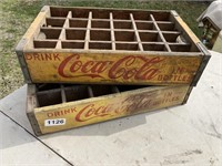 Ea. Coke bottle crates, orig. paint (2 x bid)