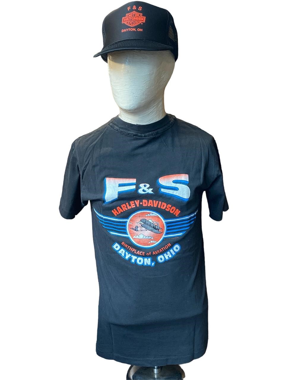 F&S Harley-Davidson Of Dayton M Shirt & Hat