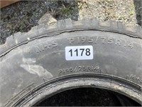 Pair of P195/75R tires, good rubber remaining