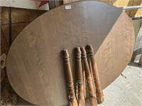 Oval extension table (no boards)