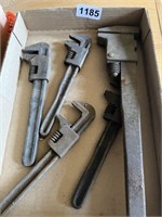 Box of misc. adjustable wrenches
