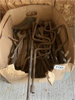 Box of misc. wrenches & other hand tools