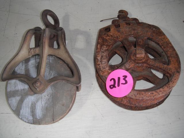 Cast Iron & Wood Pulleys