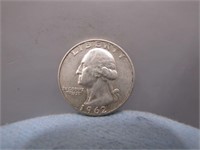 1962 D Washington Silver Quarter