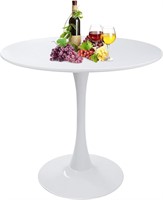 White Table 31.5 Tulip Design