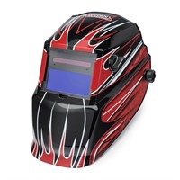 Auto-Darken Weld Helmet Red