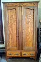 Oak Wardrobe Armoire