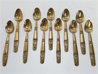 Vintage Siamese Budda Spoon Set X 11 P3497