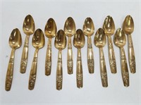 Vintage Siamese Budda Spoon Set X 12 P3499