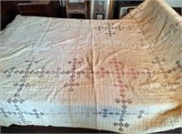 Double Nine Patch Quilt, Well Loved
