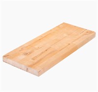 Solid Wood Butcher Block Shelf 72 in.