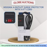 INSIGNIA 4-OUTLET SURGE PROTECTOR
 W/ 4-FT CORD