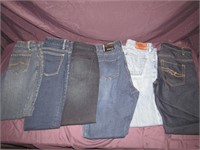 6 Pairs Ladies Jeans Size 4P & Jeggings Size 4