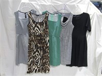 5- Size S Waisted Dresses