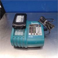 Makita 18V Battery Charger with Battery