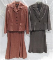 2- 2 Pc Designer Suits Size 8 Right Is 8P