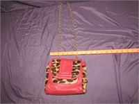Small Red Hype Leather Shoulder Bag