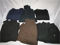 6 Turtleneck Sweaters Size S 2 Have Zippers