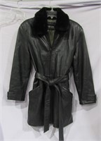 Adler Leather Jacket Faux Fur Removable Collar