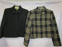 2 Crop Jackets Size 8